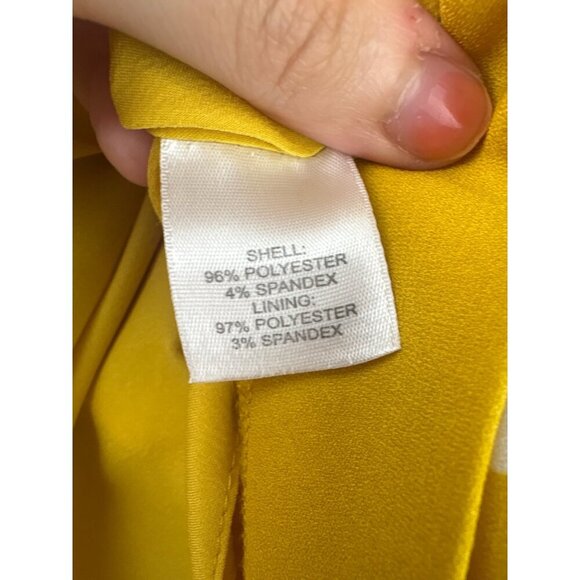 Yellow Polka Dot Skirt Size S By Halogen - Picture 5 of 5